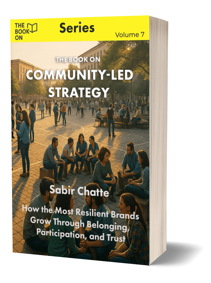 Book cover: Community-led strategy, Sabir Chatte.